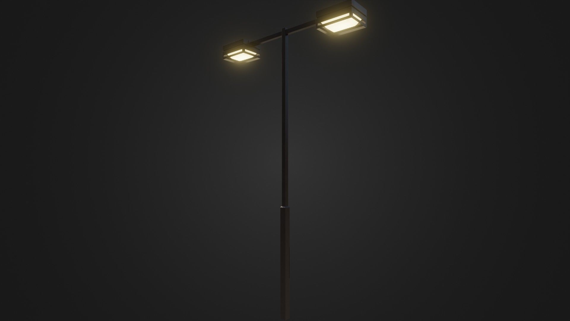 Street Light 19 Low-poly 3D model_17