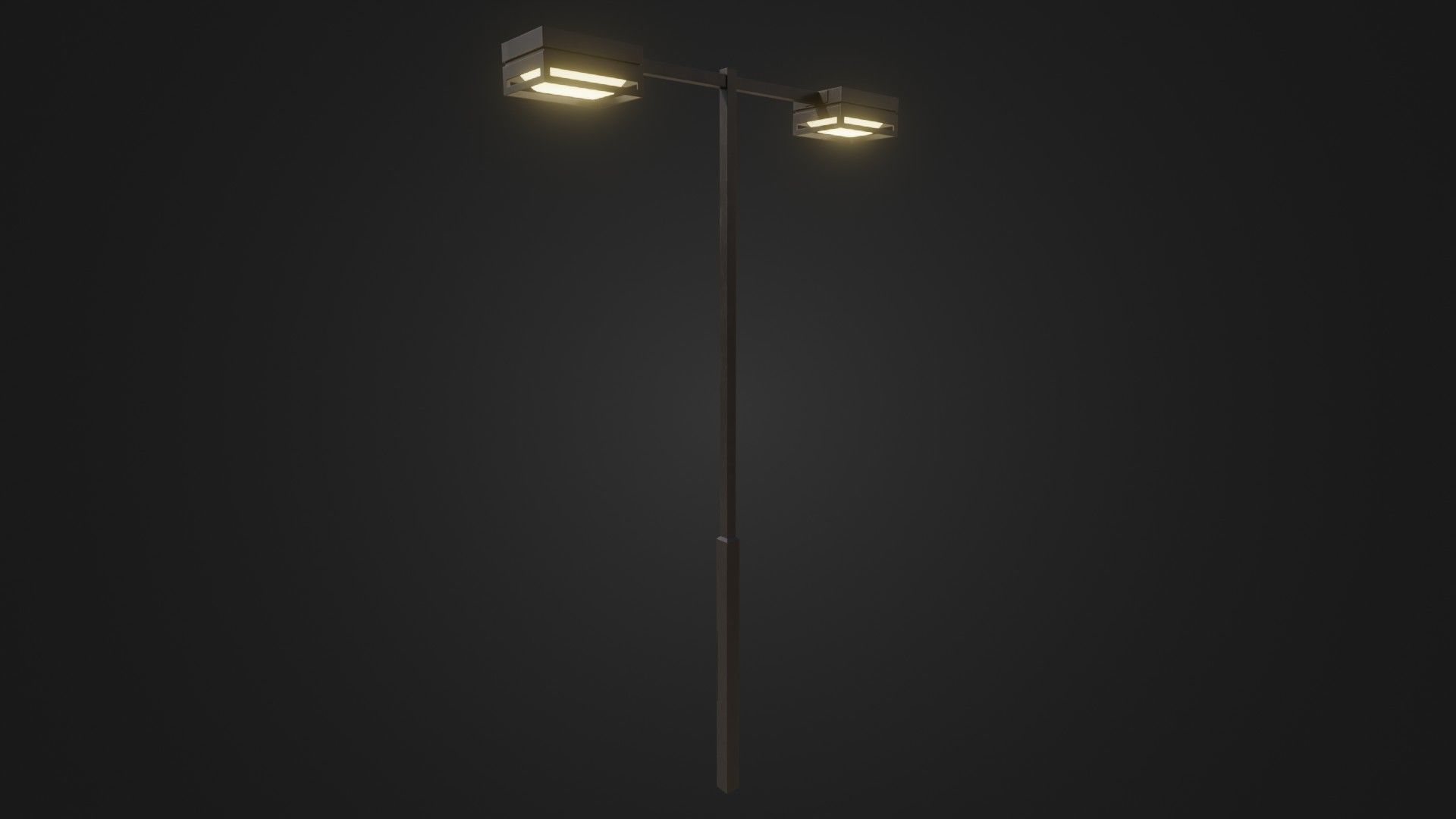 Street Light 19 Low-poly 3D model_26