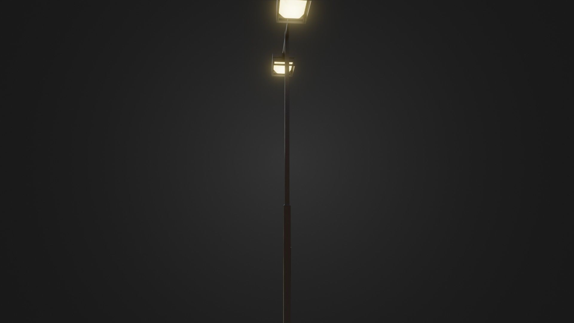 Street Light 19 Low-poly 3D model_12