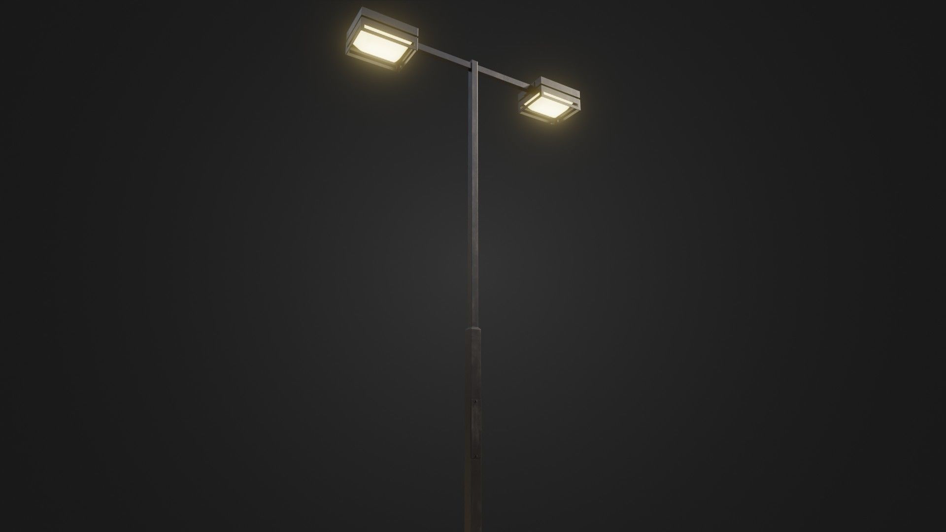 Street Light 19 Low-poly 3D model_7