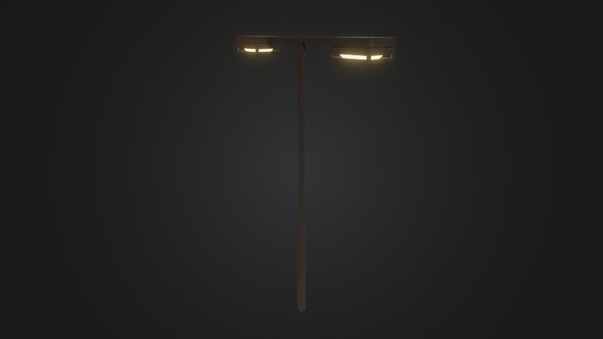 Street Light 19 Low-poly 3D model_36
