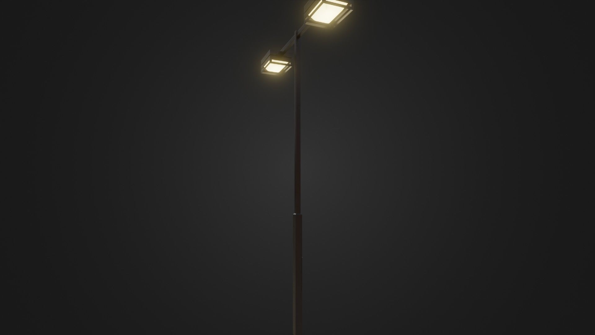 Street Light 19 Low-poly 3D model_14