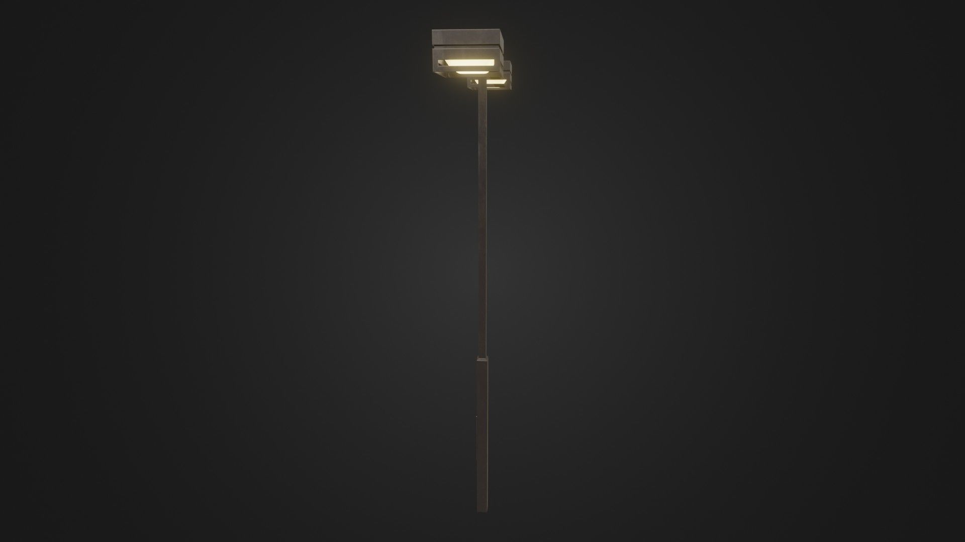 Street Light 19 Low-poly 3D model_31