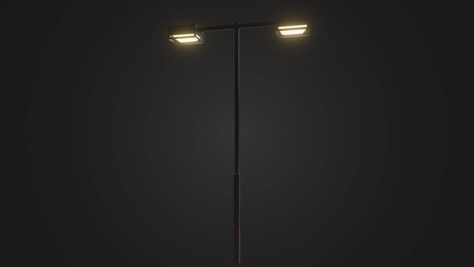 Street Light 19 Low-poly 3D model_20