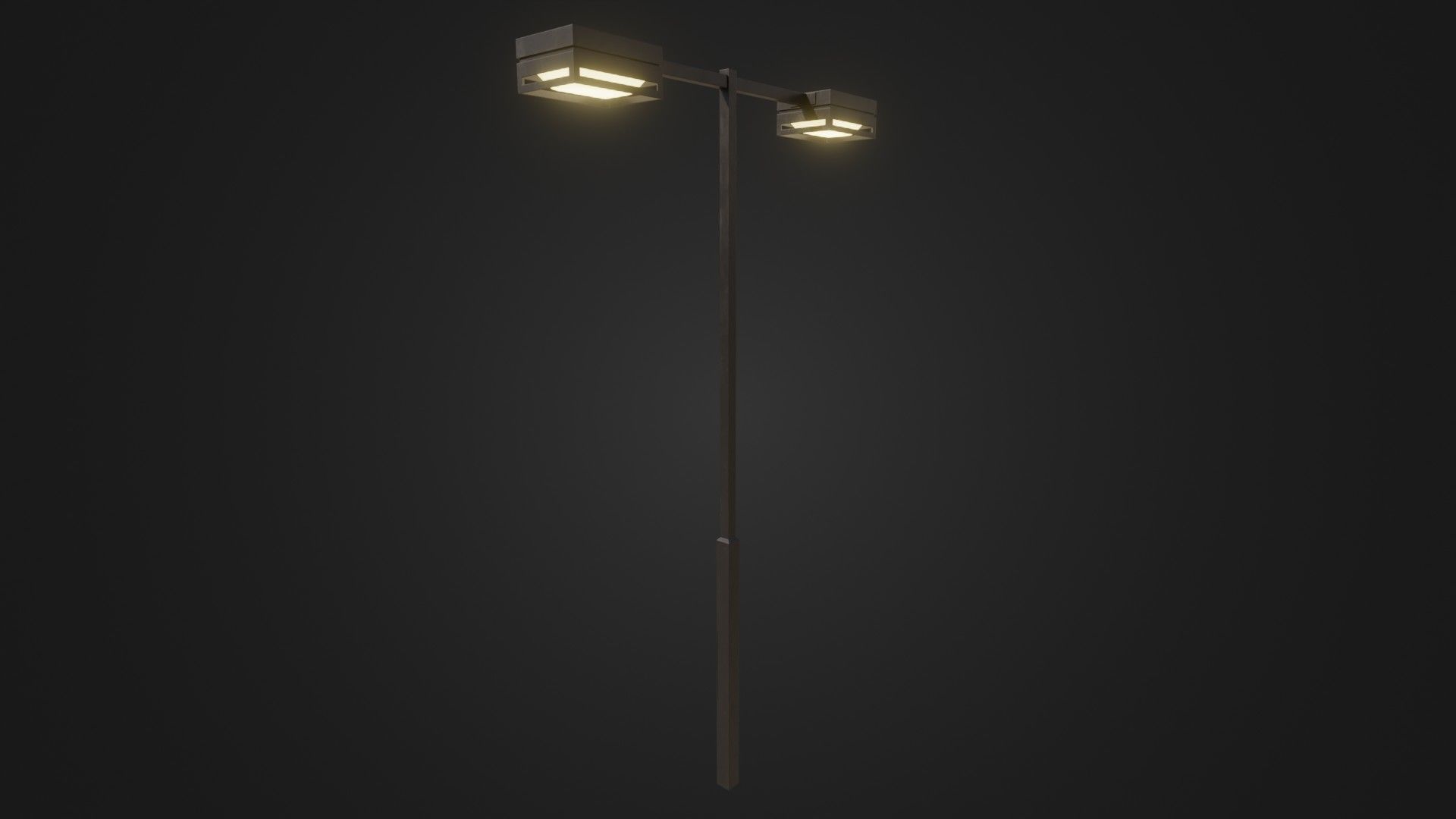 Street Light 19 Low-poly 3D model_27