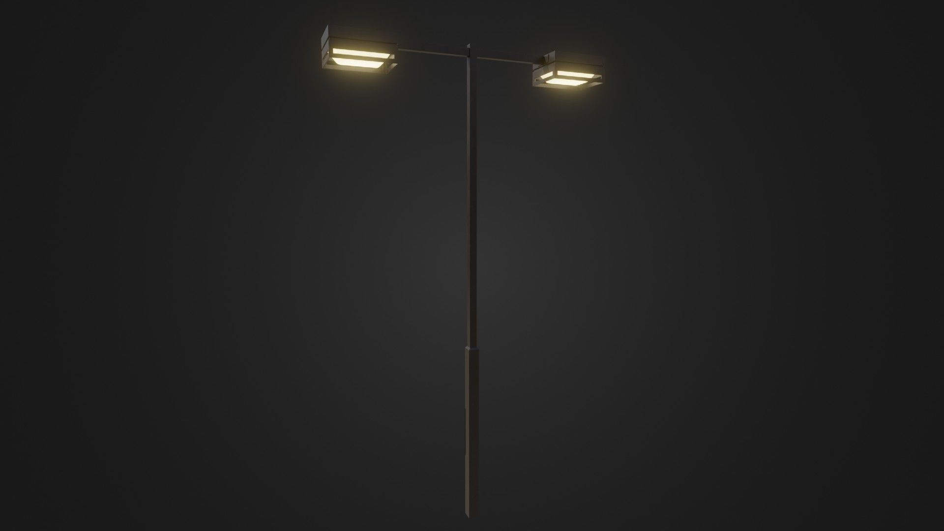 Street Light 19 Low-poly 3D model_24