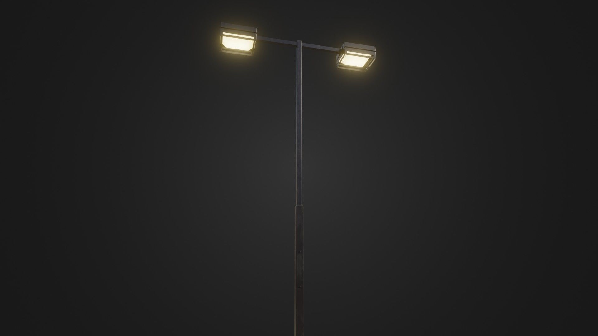 Street Light 19 Low-poly 3D model_5