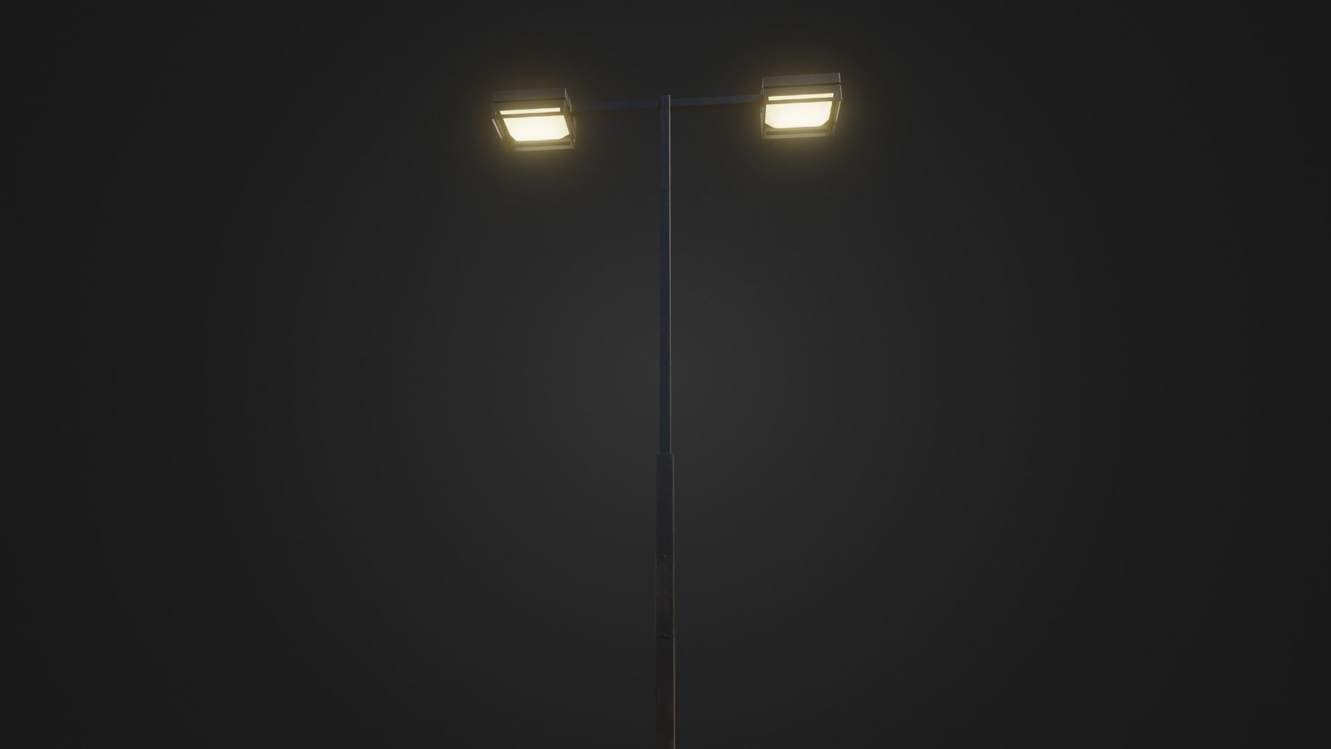 Street Light 19 Low-poly 3D model_3
