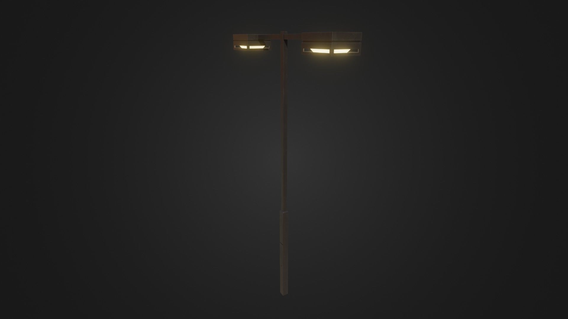 Street Light 19 Low-poly 3D model_35