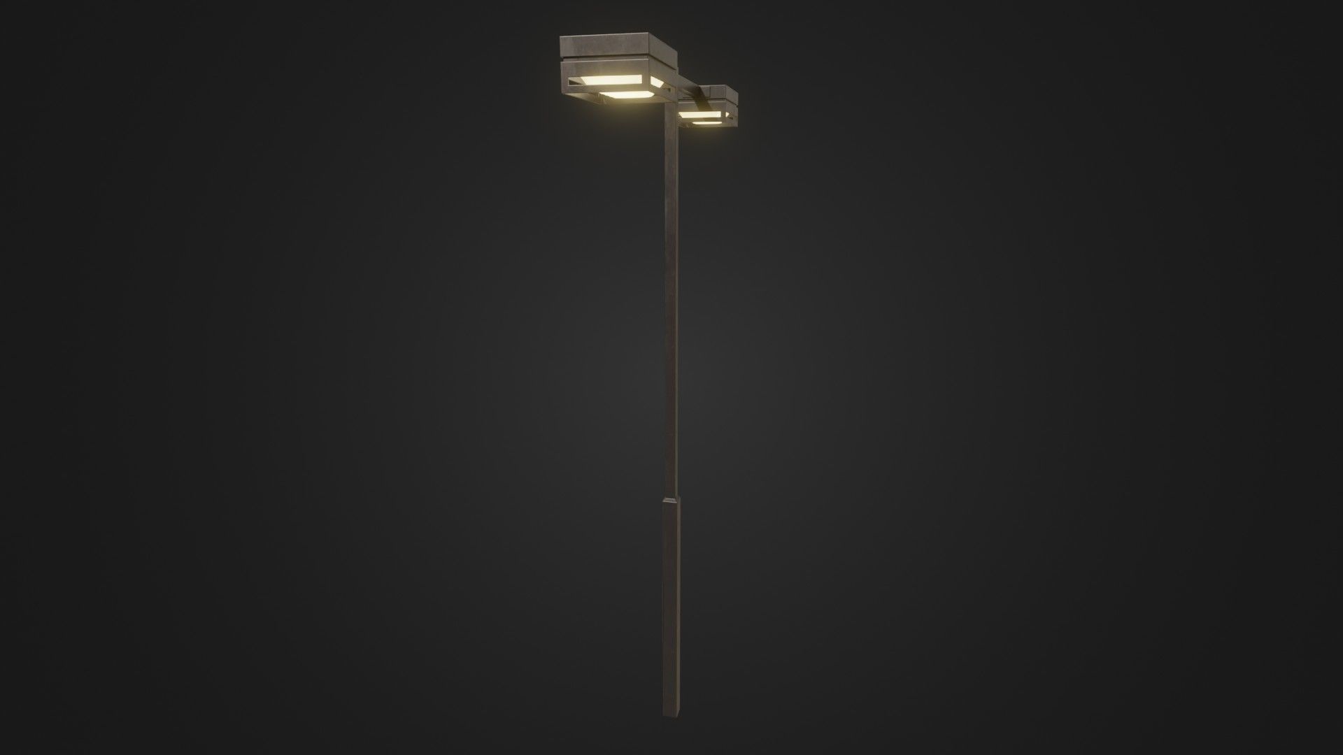 Street Light 19 Low-poly 3D model_30
