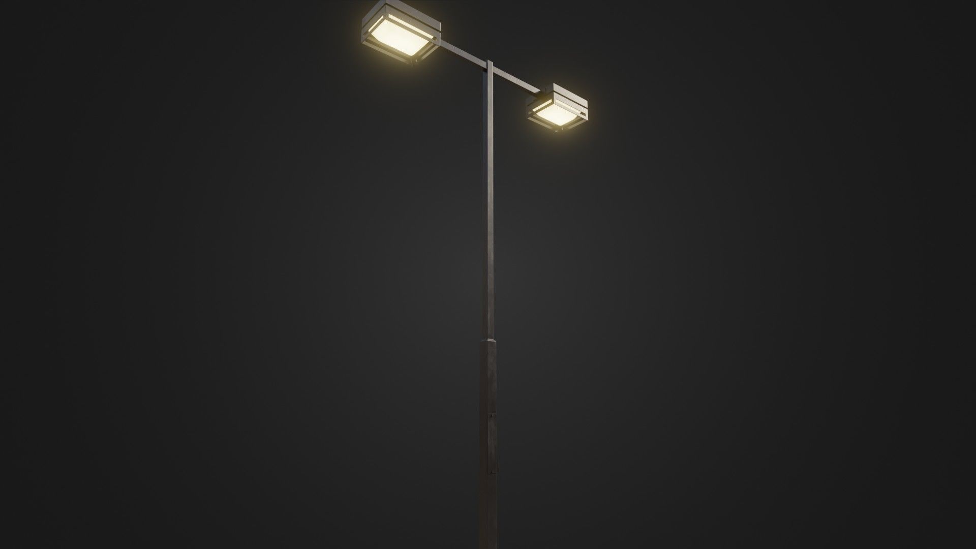 Street Light 19 Low-poly 3D model_8