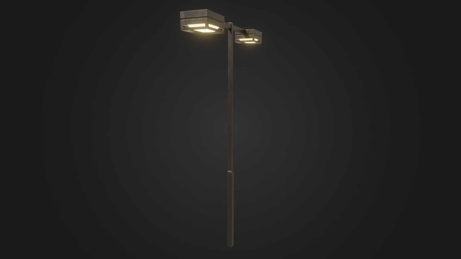 Street Light 19 Low-poly 3D model_29