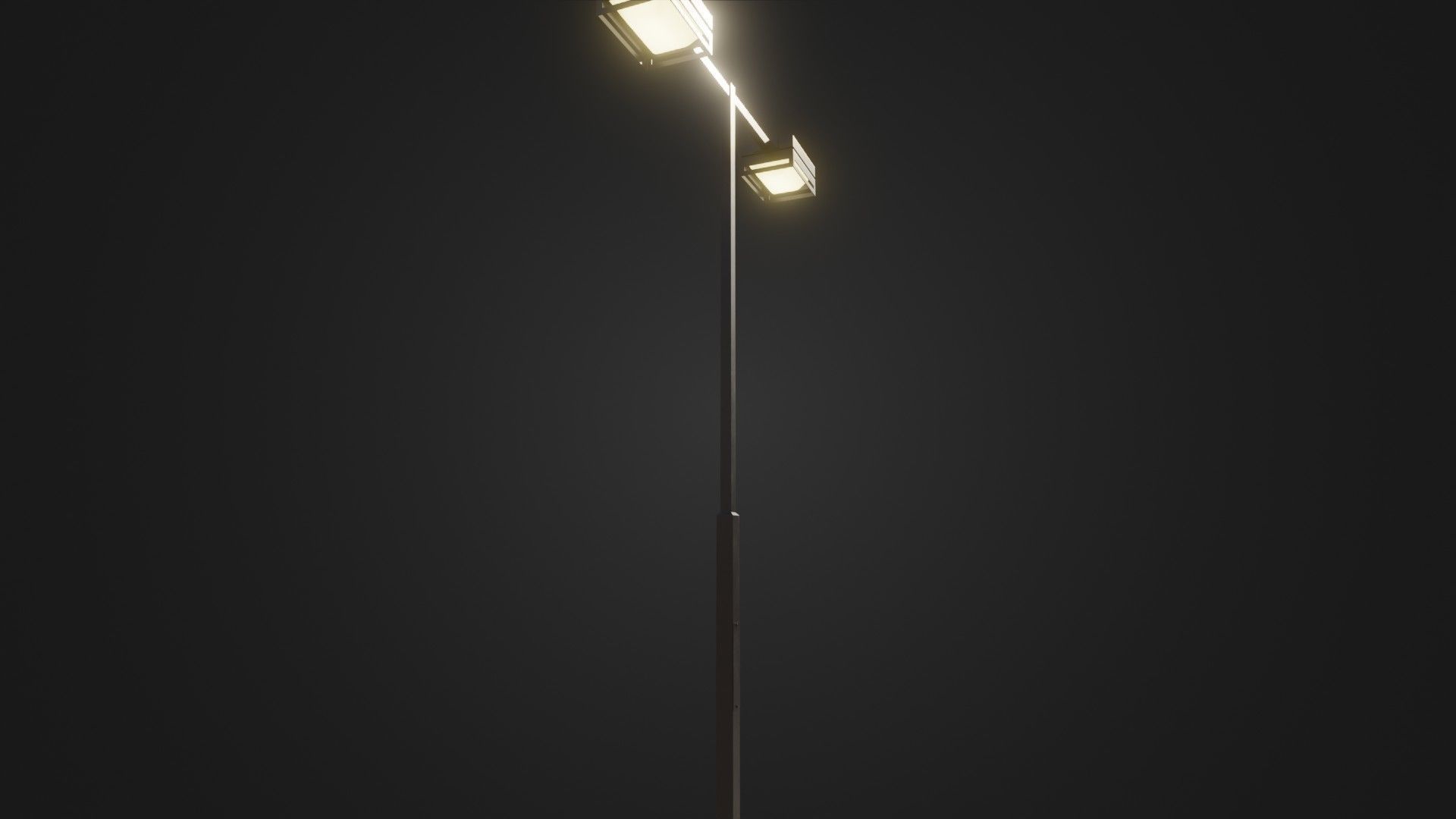 Street Light 19 Low-poly 3D model_9
