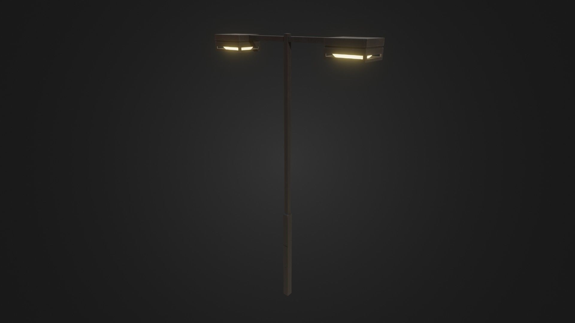 Street Light 19 Low-poly 3D model_37
