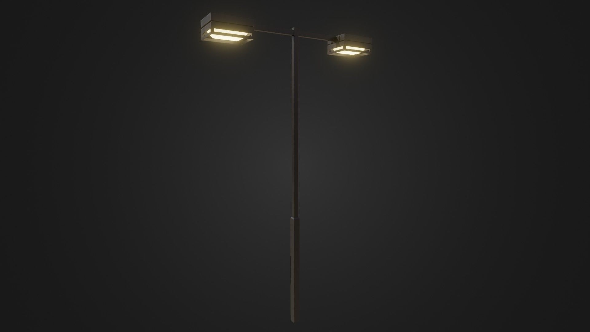 Street Light 19 Low-poly 3D model_25