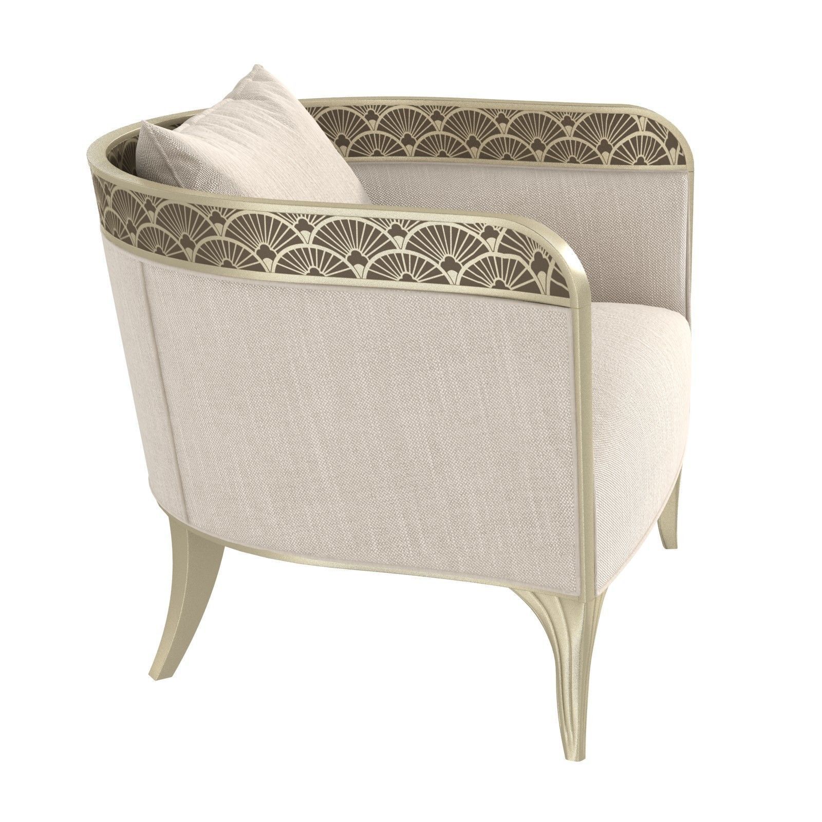 Caracole Lilian Accent Chair 3D model_3