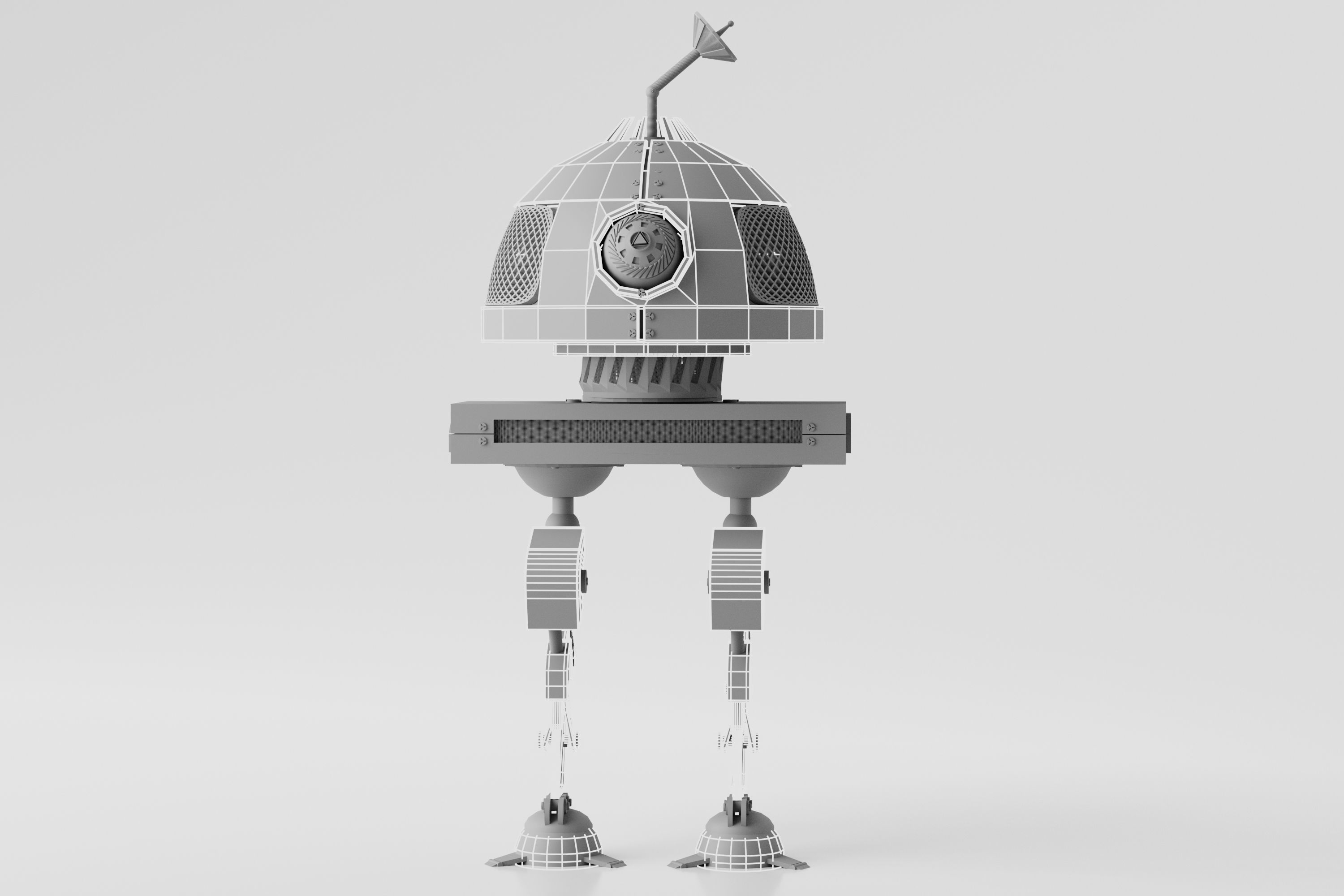 Robot V8 3D model_10