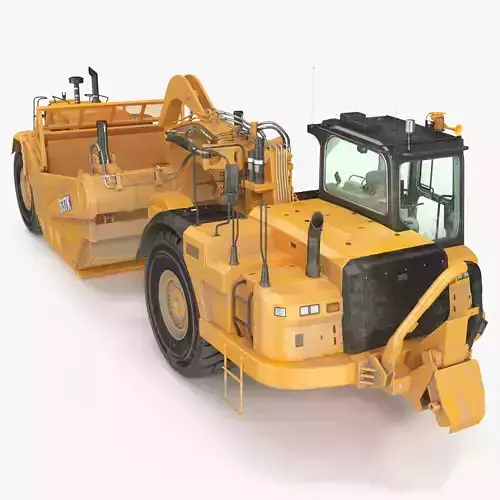 Cat 637k Scraper Dirt Rigged