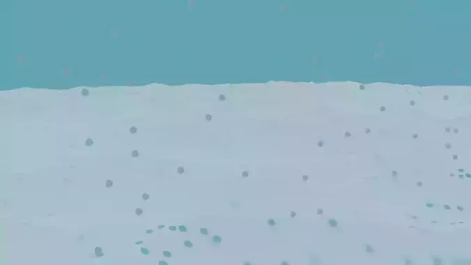 Snowing snowy landscape with snow falling from sky