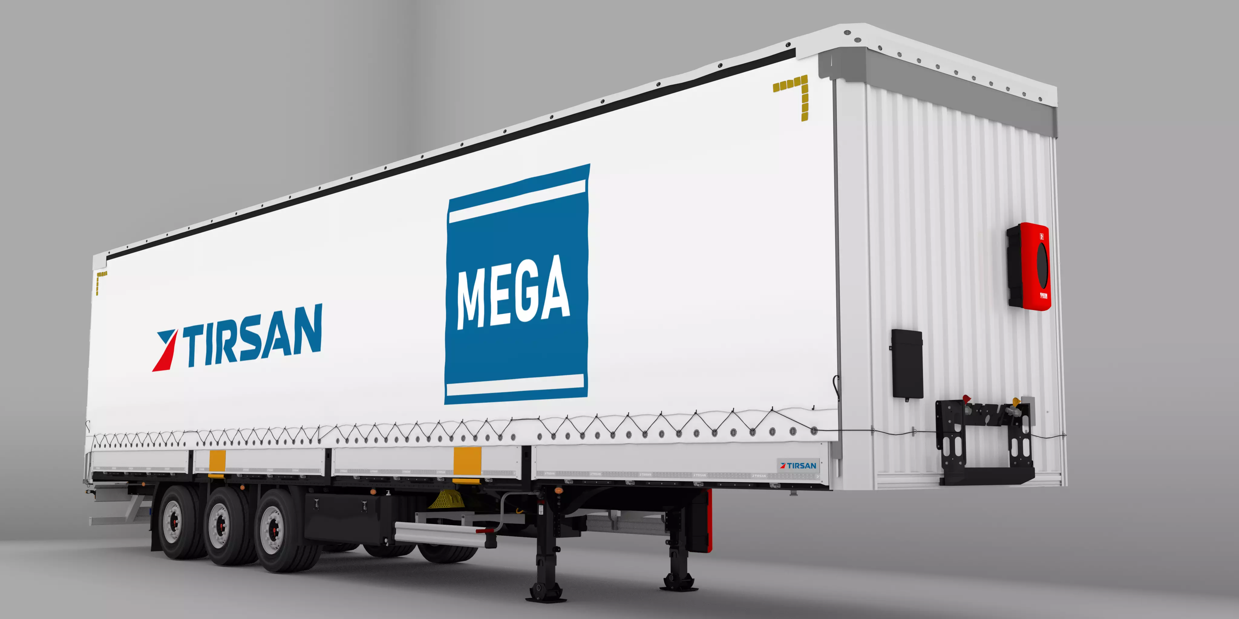 Tirsan Mega Trailer Low-poly 3D model