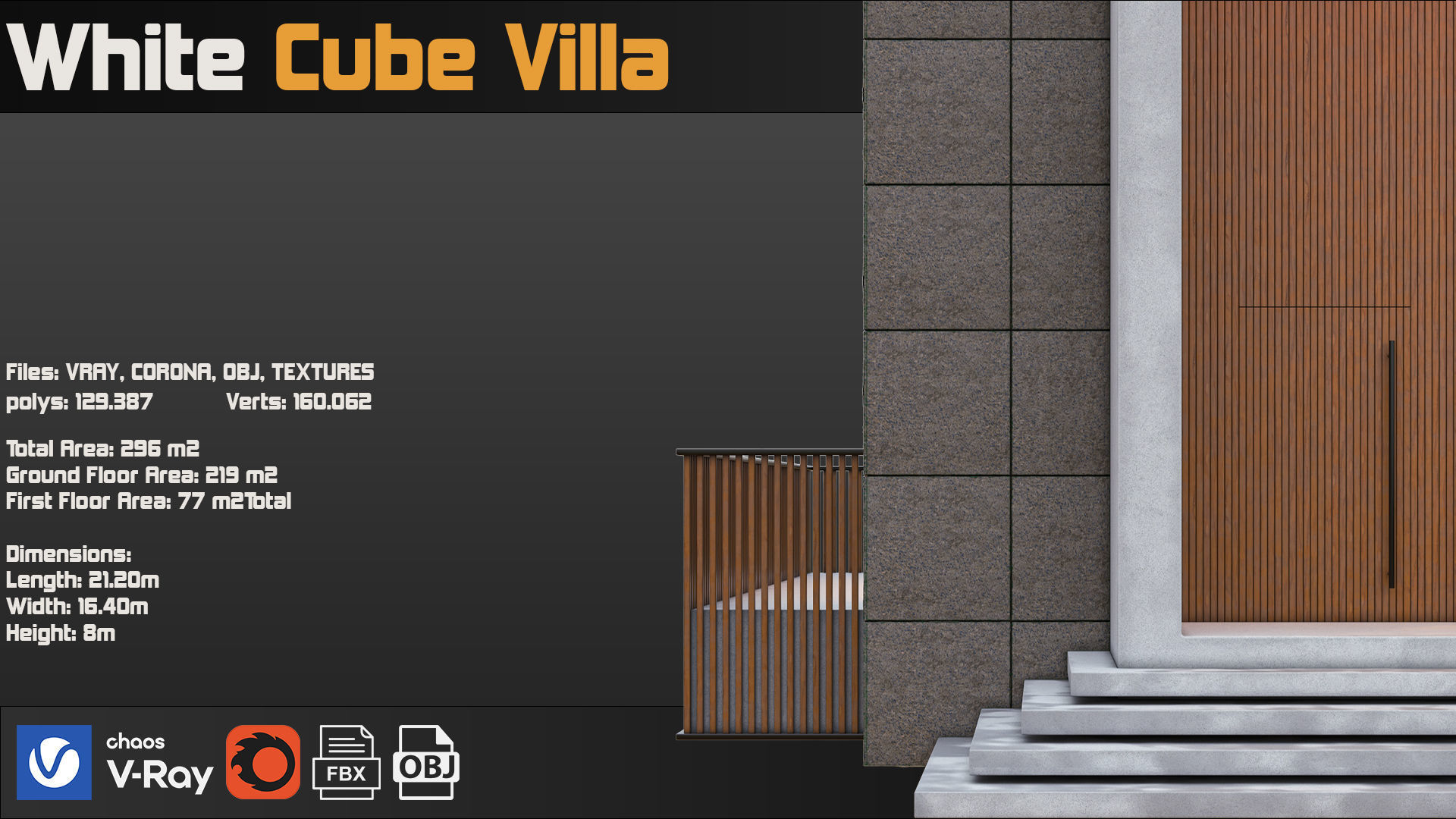 White Cube Villa 3D model_10