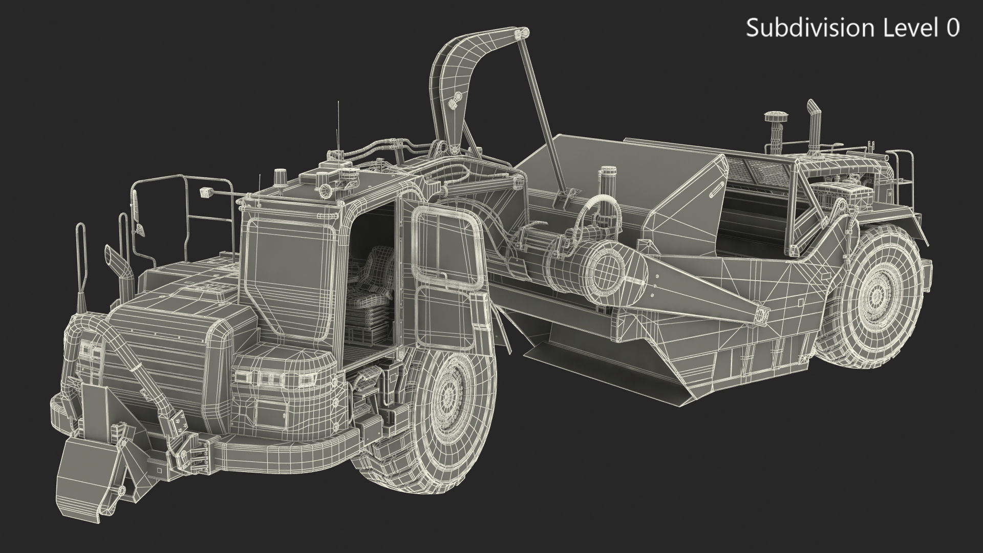 Cat 637k Scraper Rigged 3D model_59