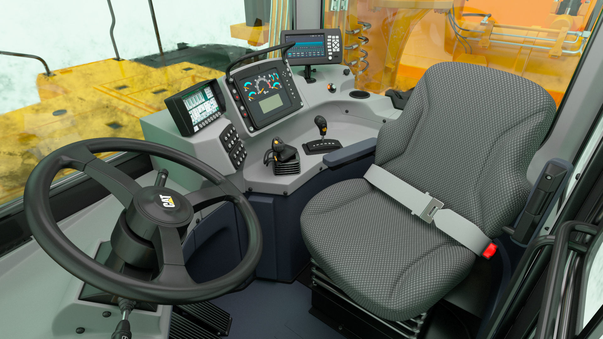 Cat 637k Scraper Rigged 3D model_52