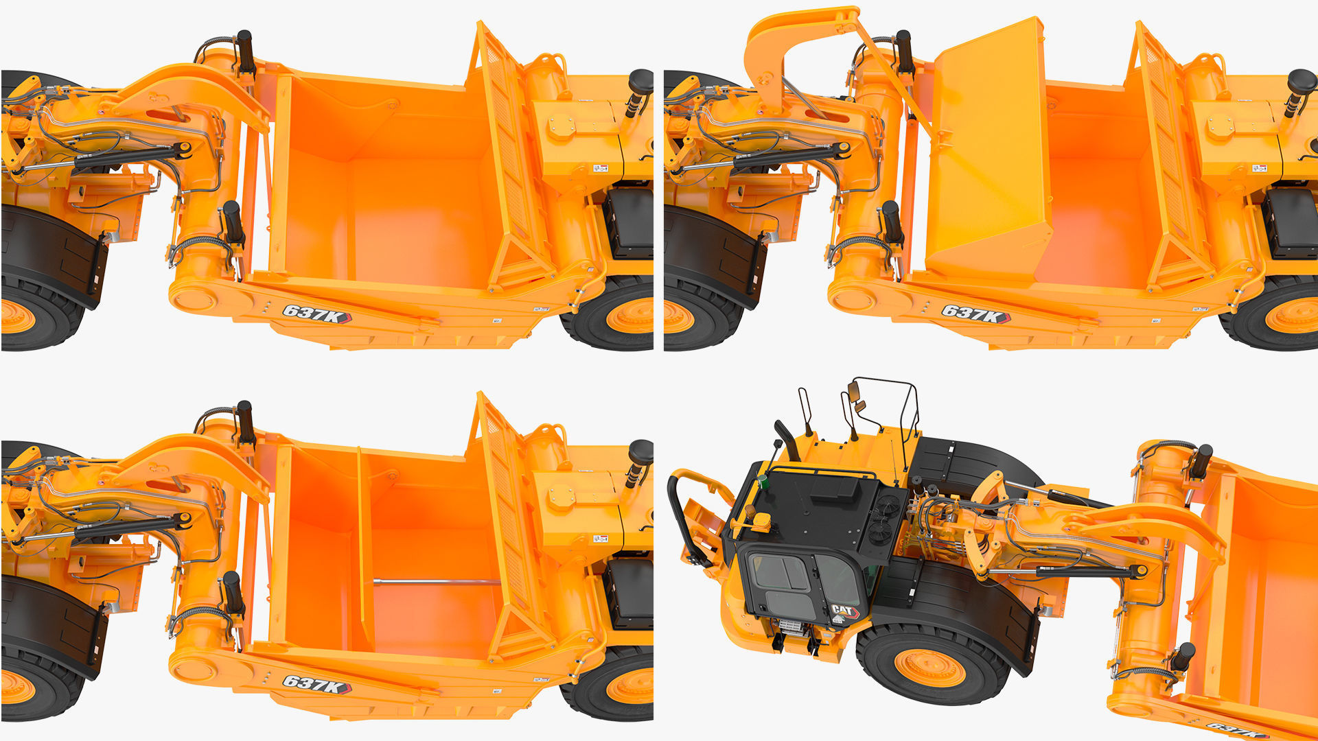 Cat 637k Scraper Rigged 3D model_33