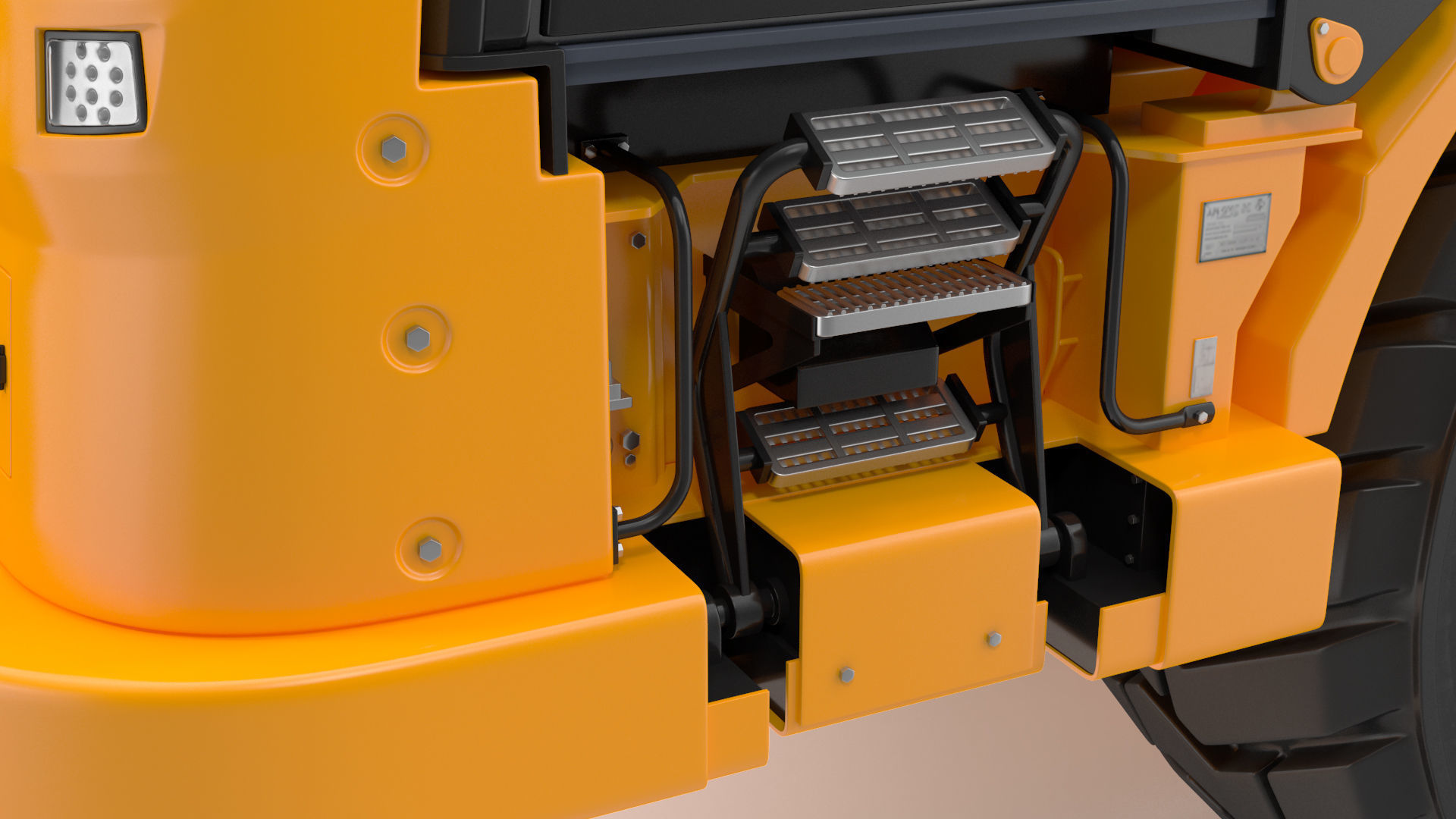 Cat 637k Scraper Rigged 3D model_41