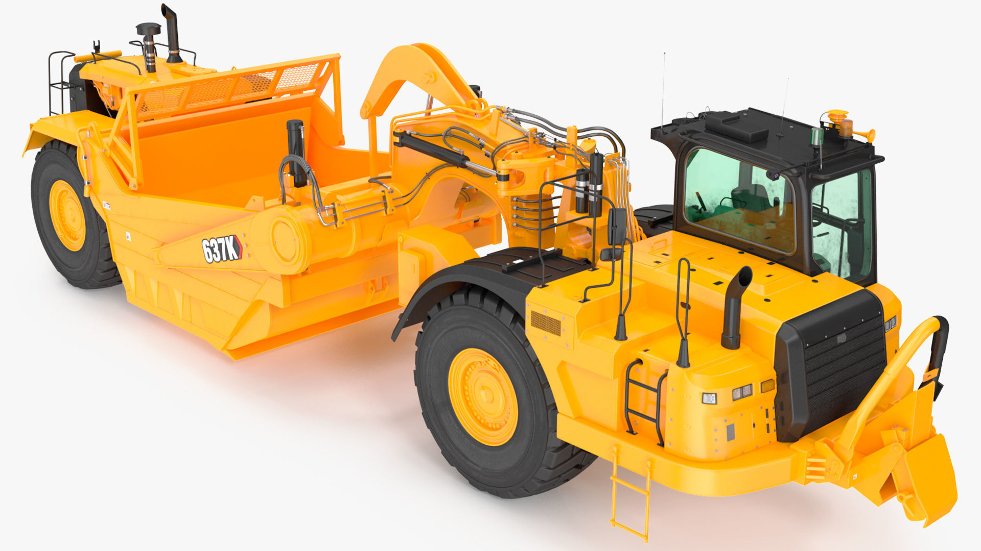 Cat 637k Scraper Rigged 3D model_22