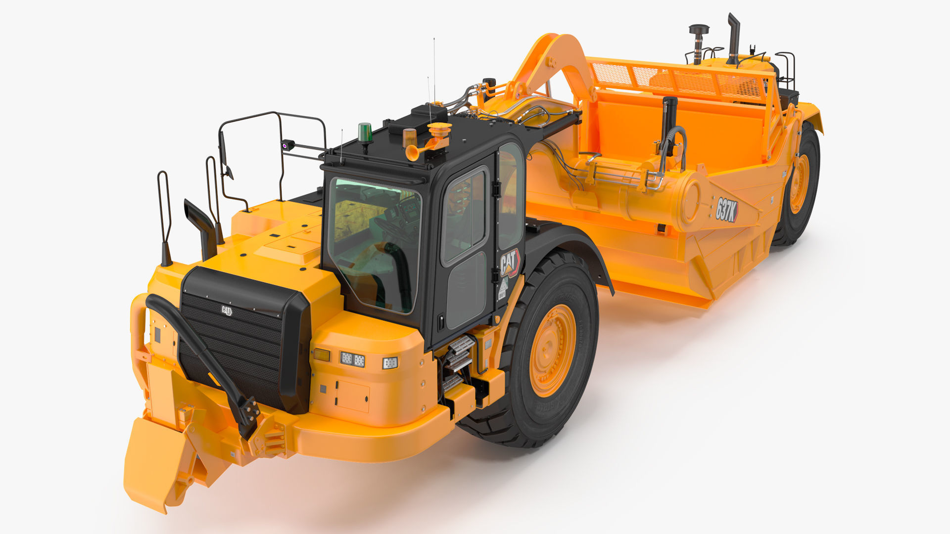 Cat 637k Scraper Rigged 3D model_1