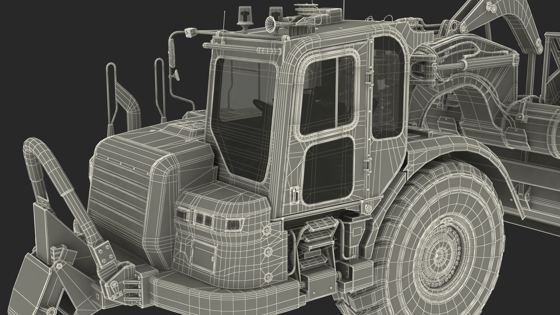 Cat 637k Scraper Rigged 3D model_67