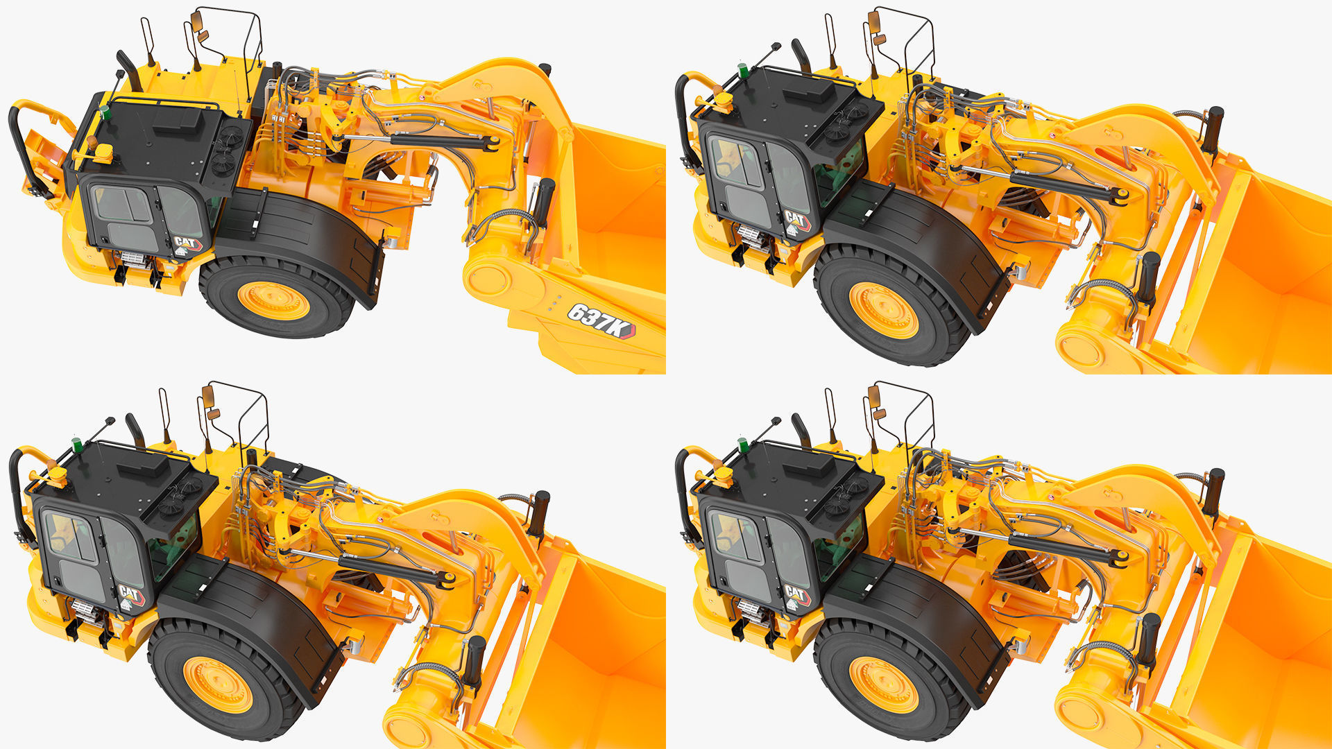 Cat 637k Scraper Rigged 3D model_32