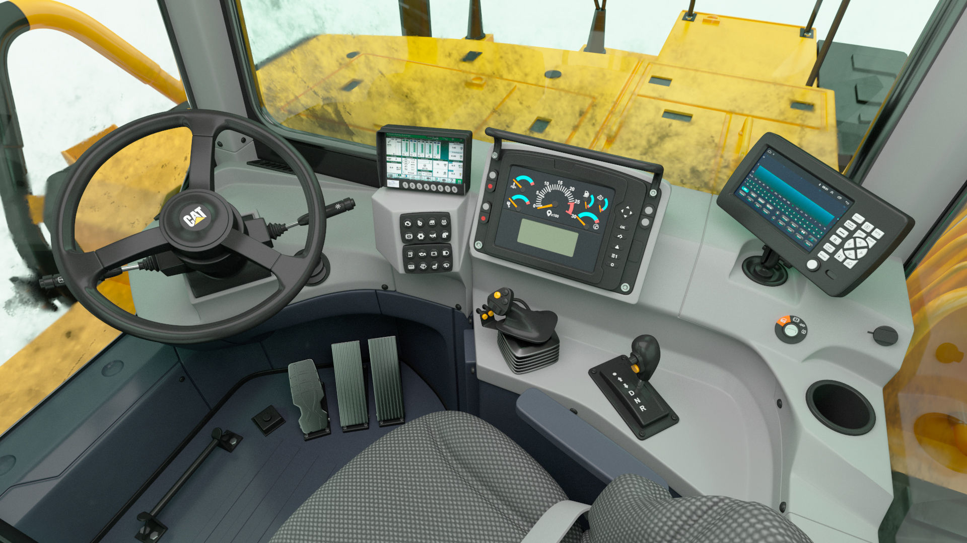 Cat 637k Scraper Rigged 3D model_51