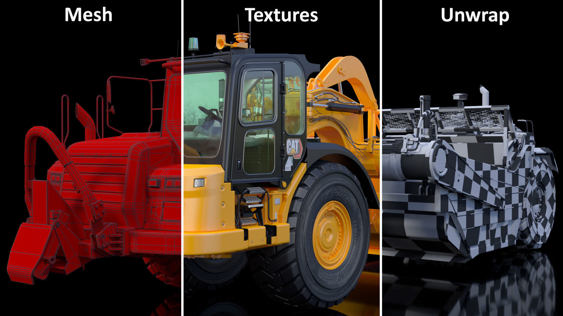 Cat 637k Scraper Rigged 3D model_57