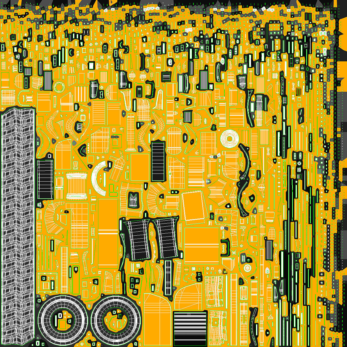 Cat 637k Scraper Rigged 3D model_61