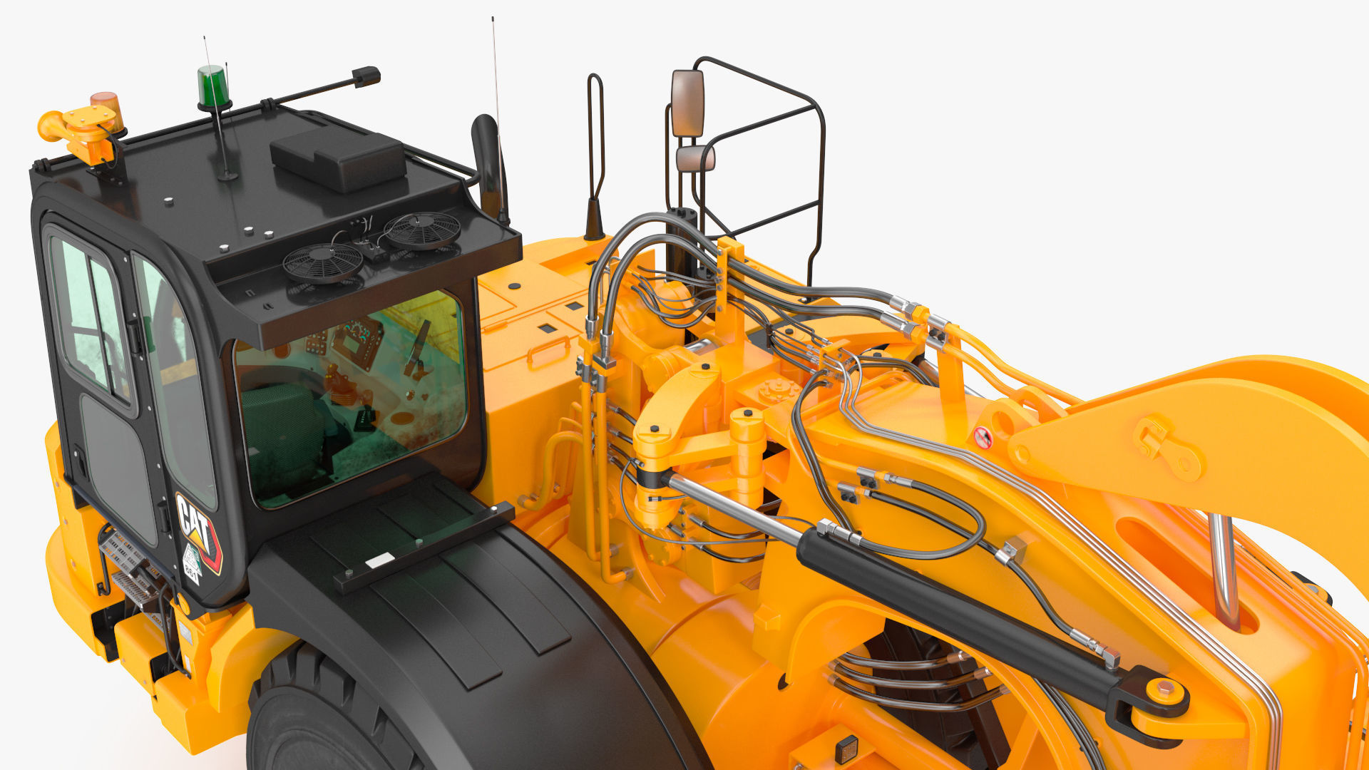 Cat 637k Scraper Rigged 3D model_35