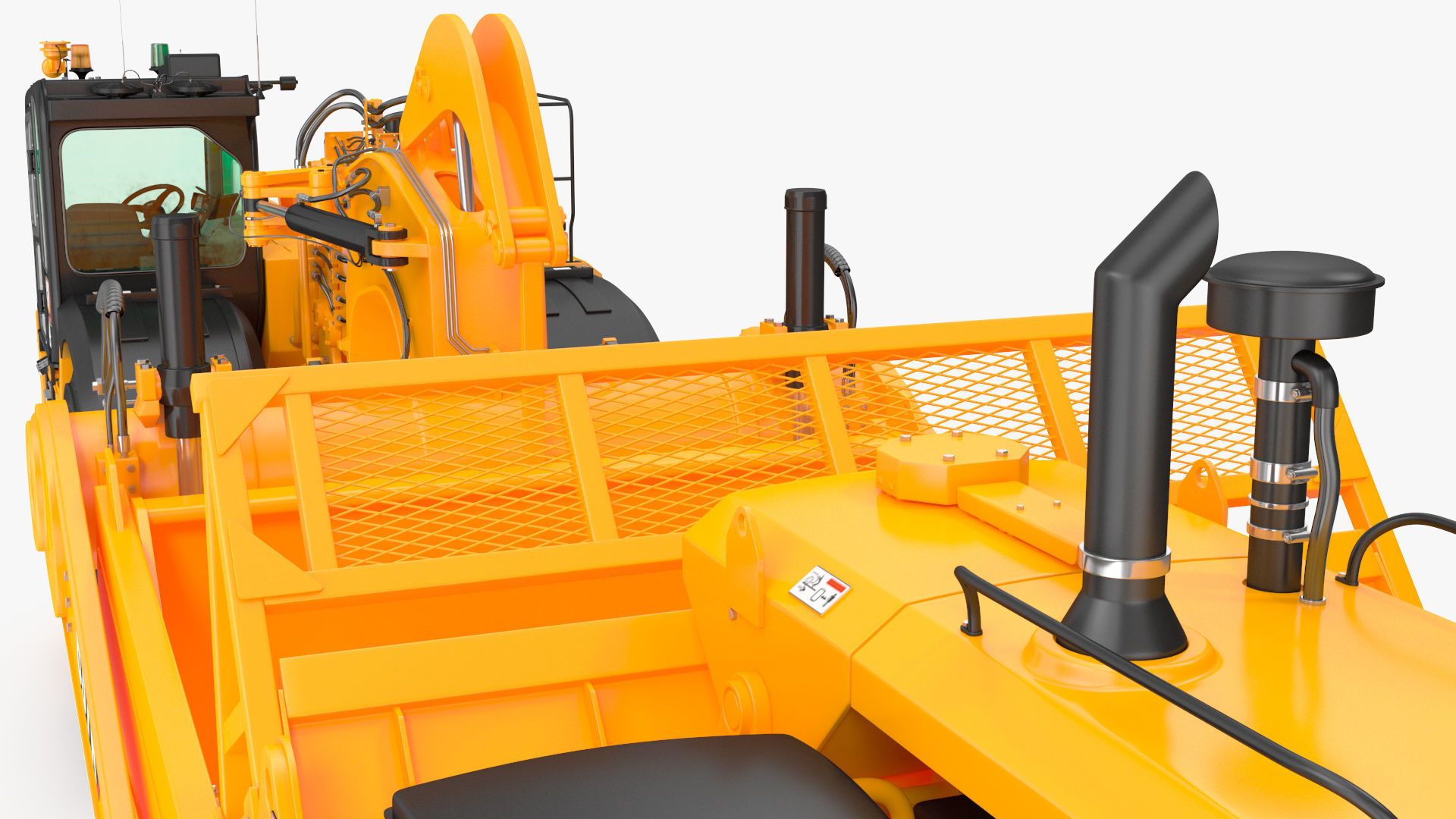 Cat 637k Scraper Rigged 3D model_43