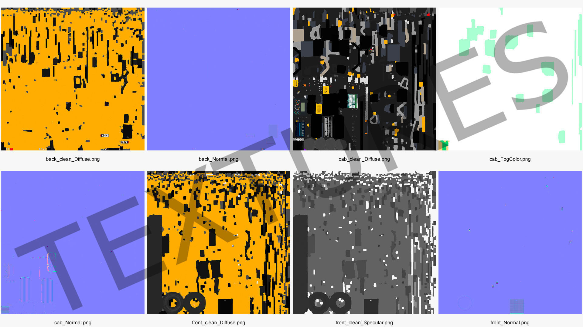 Cat 637k Scraper Rigged 3D model_62