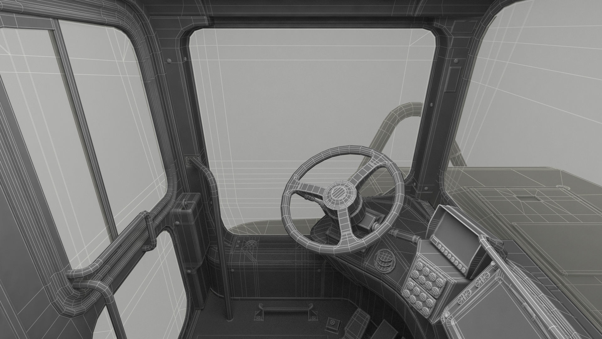 Cat 637k Scraper Rigged 3D model_69