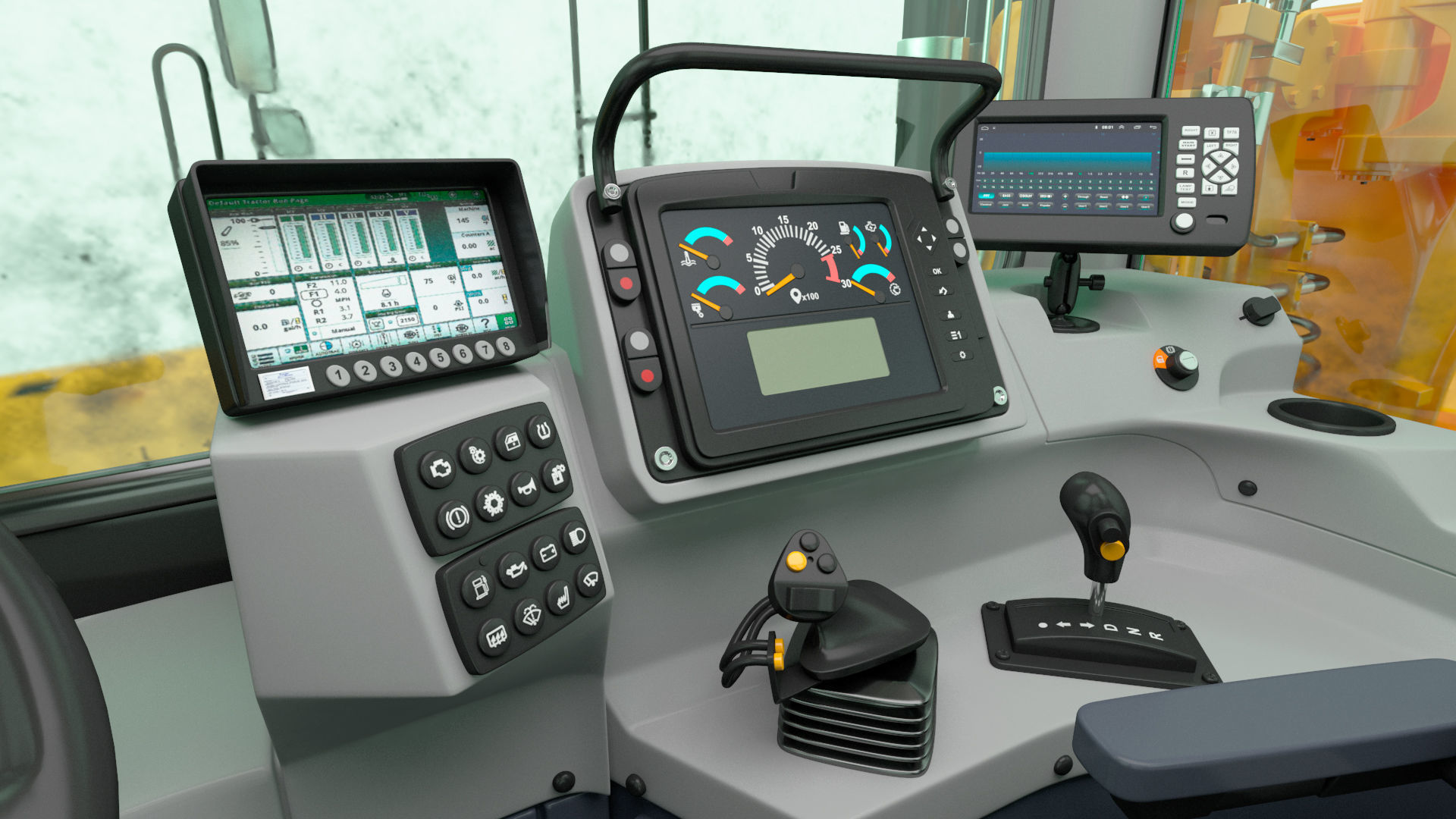 Cat 637k Scraper Rigged 3D model_55