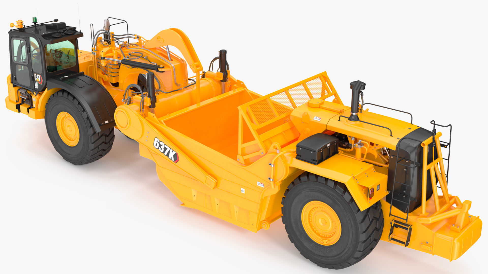 Cat 637k Scraper Rigged 3D model_23