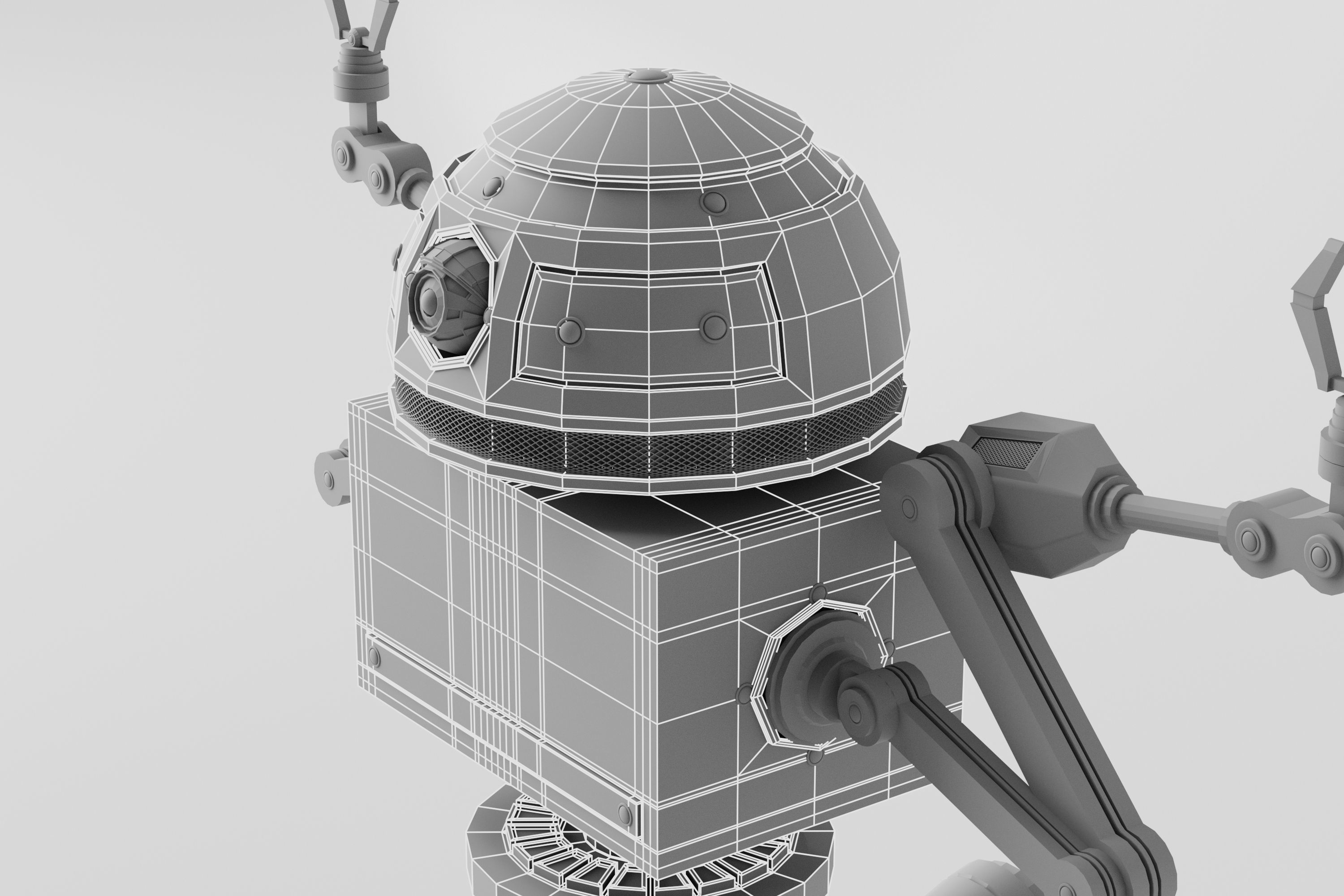 Robot V9 3D model_14