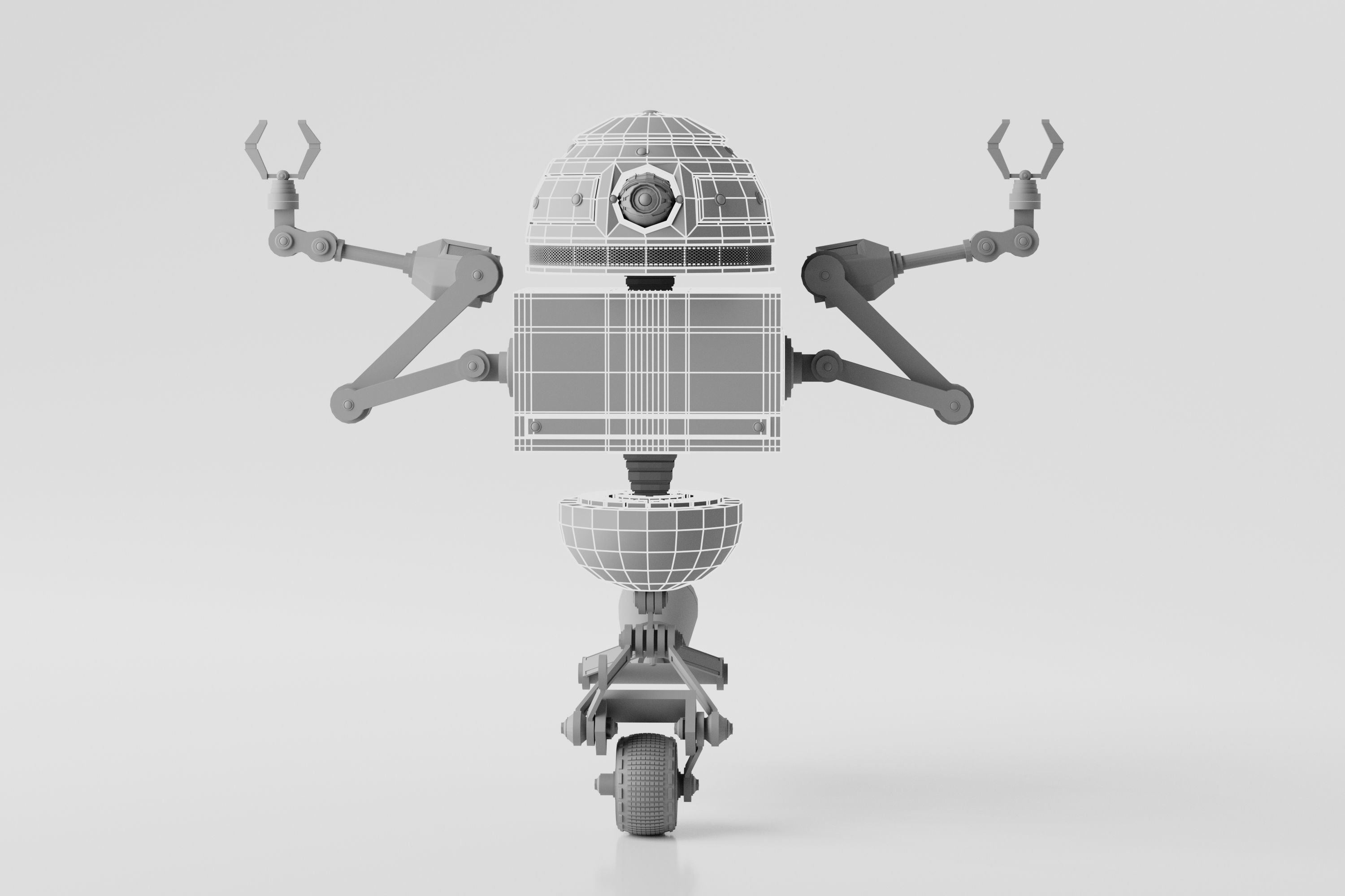 Robot V9 3D model_10