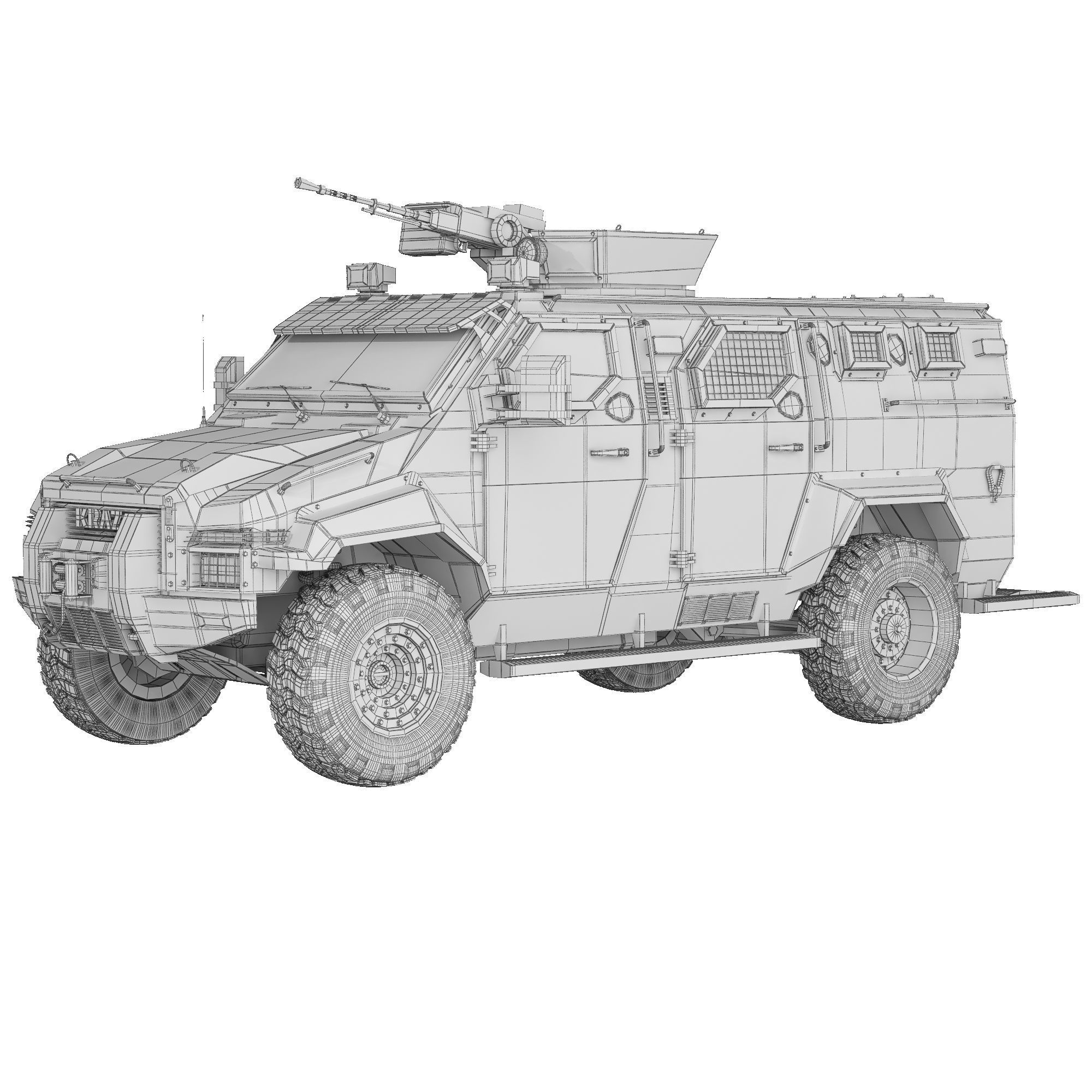 KrAZ Spartan 2014 3D model_4