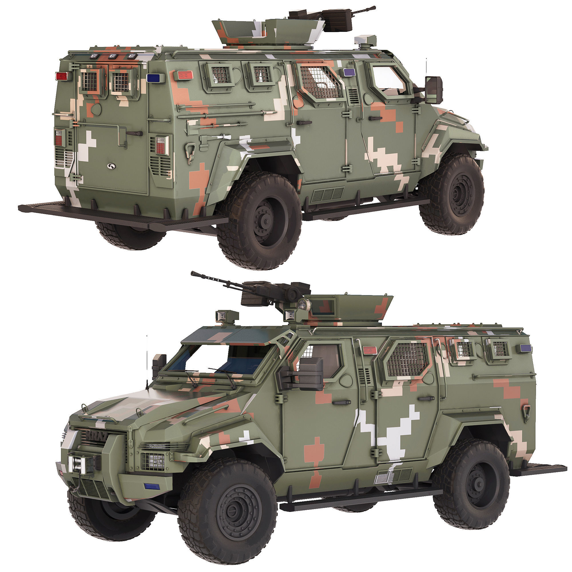 KrAZ Spartan 2014 3D model_8
