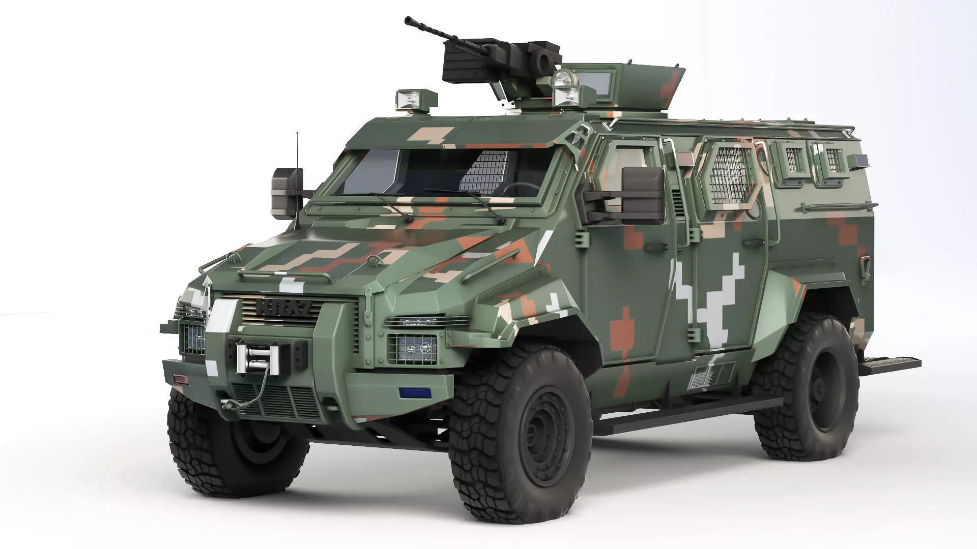 KrAZ Spartan 2014 3D model_0