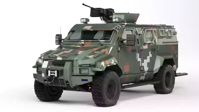 KrAZ Spartan 2014 3D model