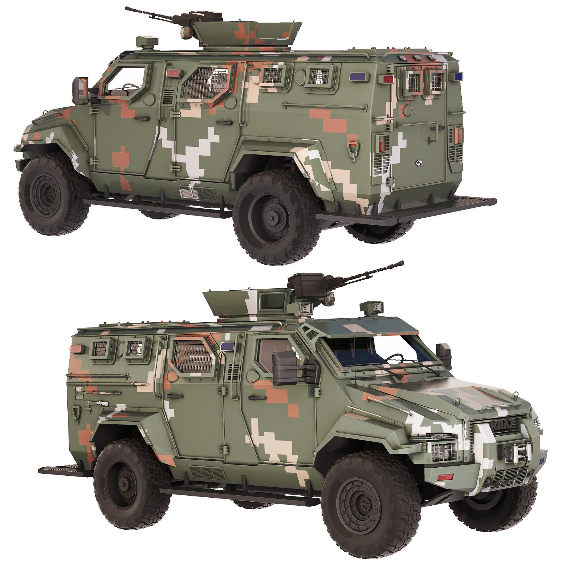 KrAZ Spartan 2014 3D model_10
