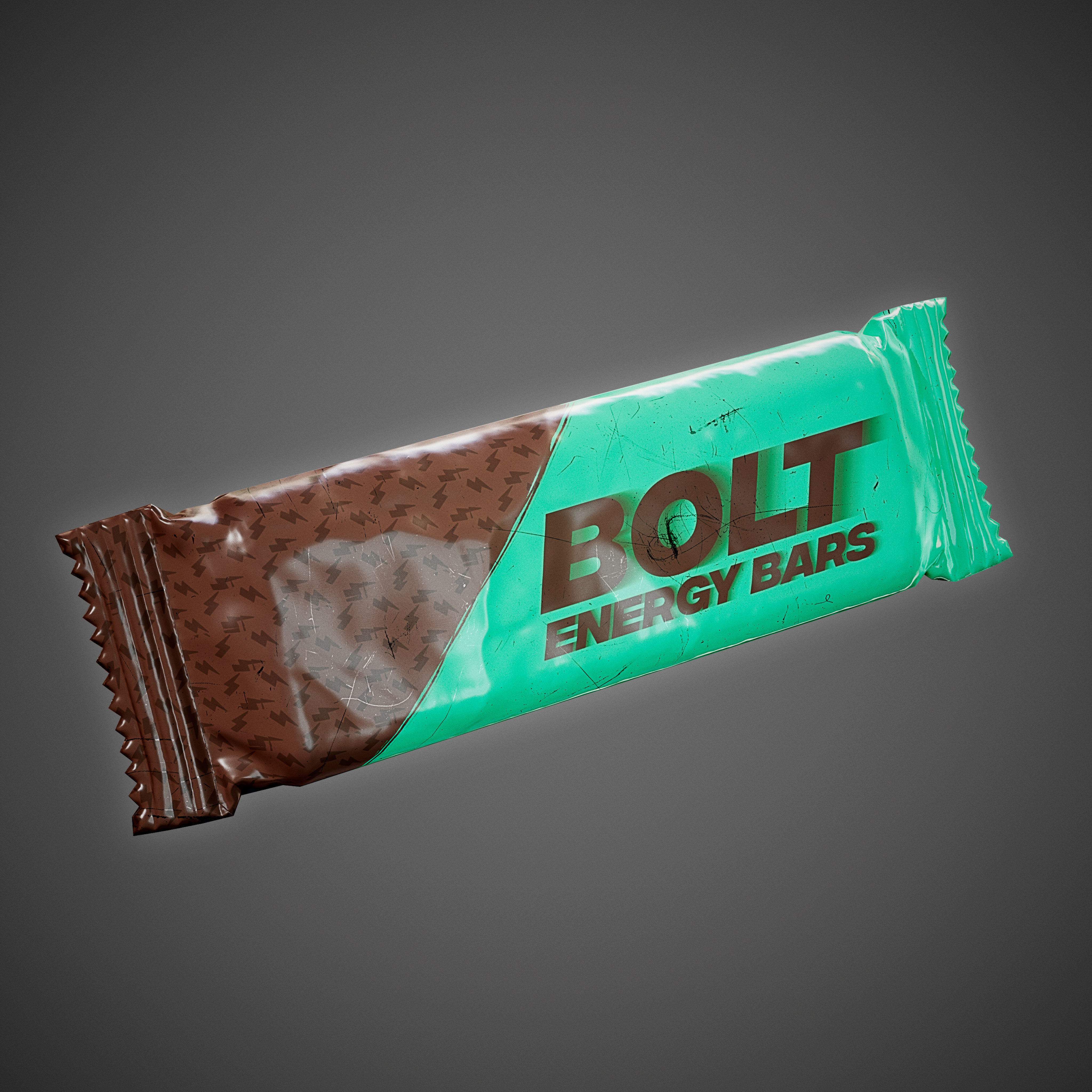 EnergyBar Game Ready Model chocolate bar Low-poly 3D model_6